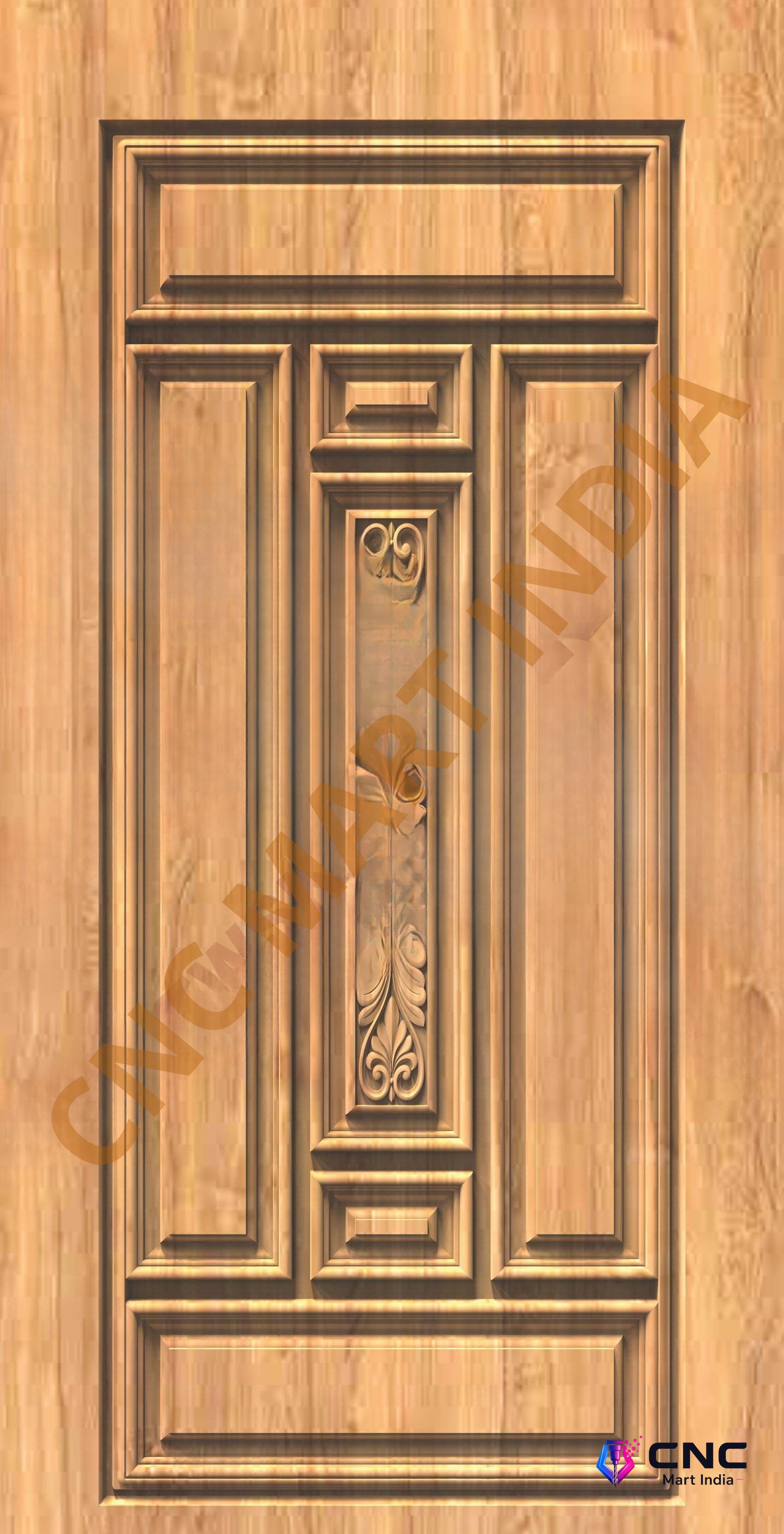GSK EMBOSSING - EMD-57 Premium Wooden Door Panel 3D Relief Carving Design